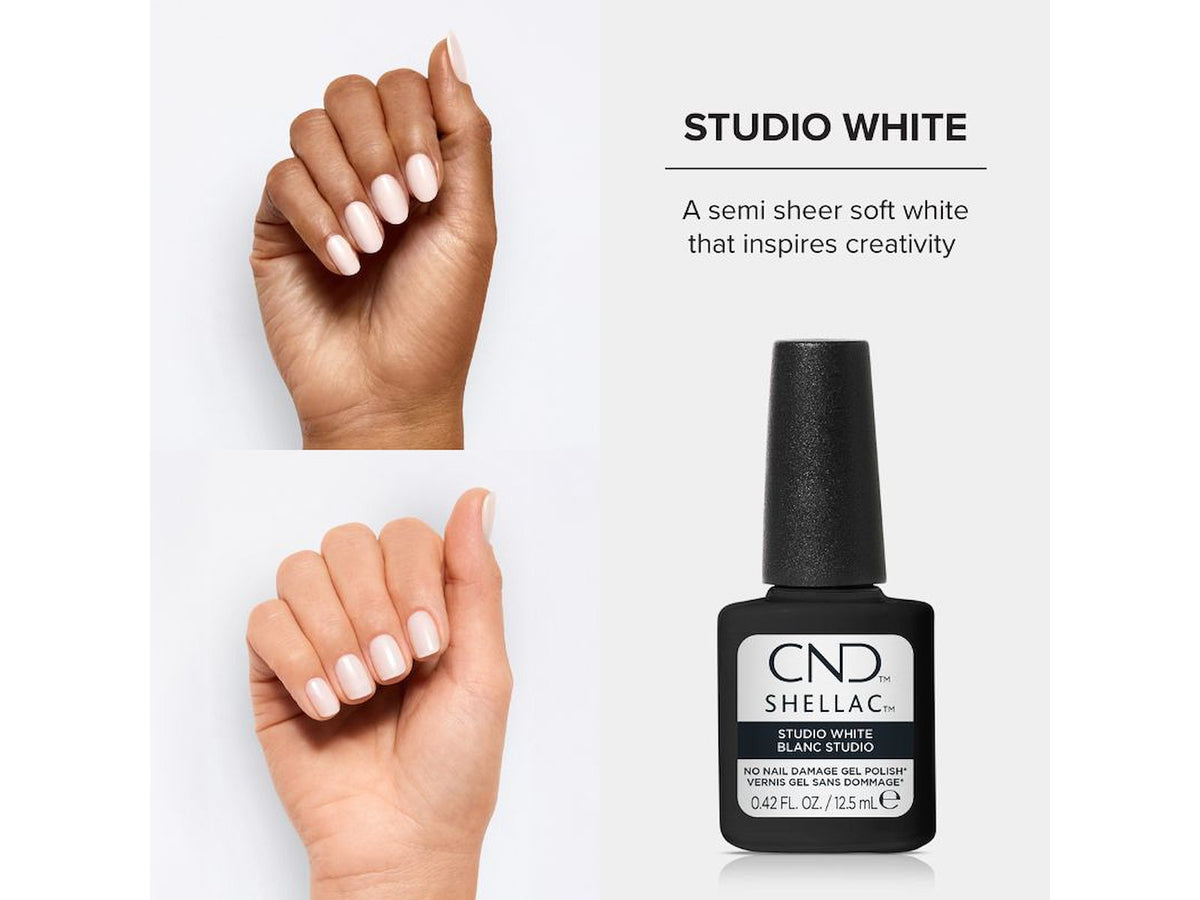CND Shellac Studio White 0.42 oz 12,5 Ml