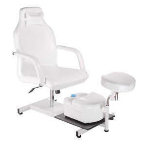 Fotel Do Pedicure Z Masażerem Stóp Bd-5711 Biały