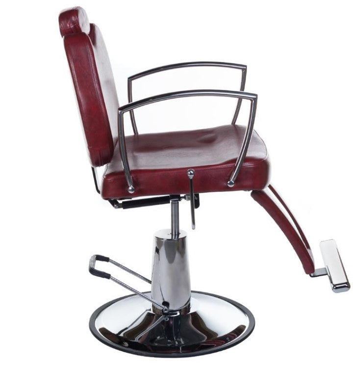 Fotel barberski HOMER II BH-31275 Czerwony