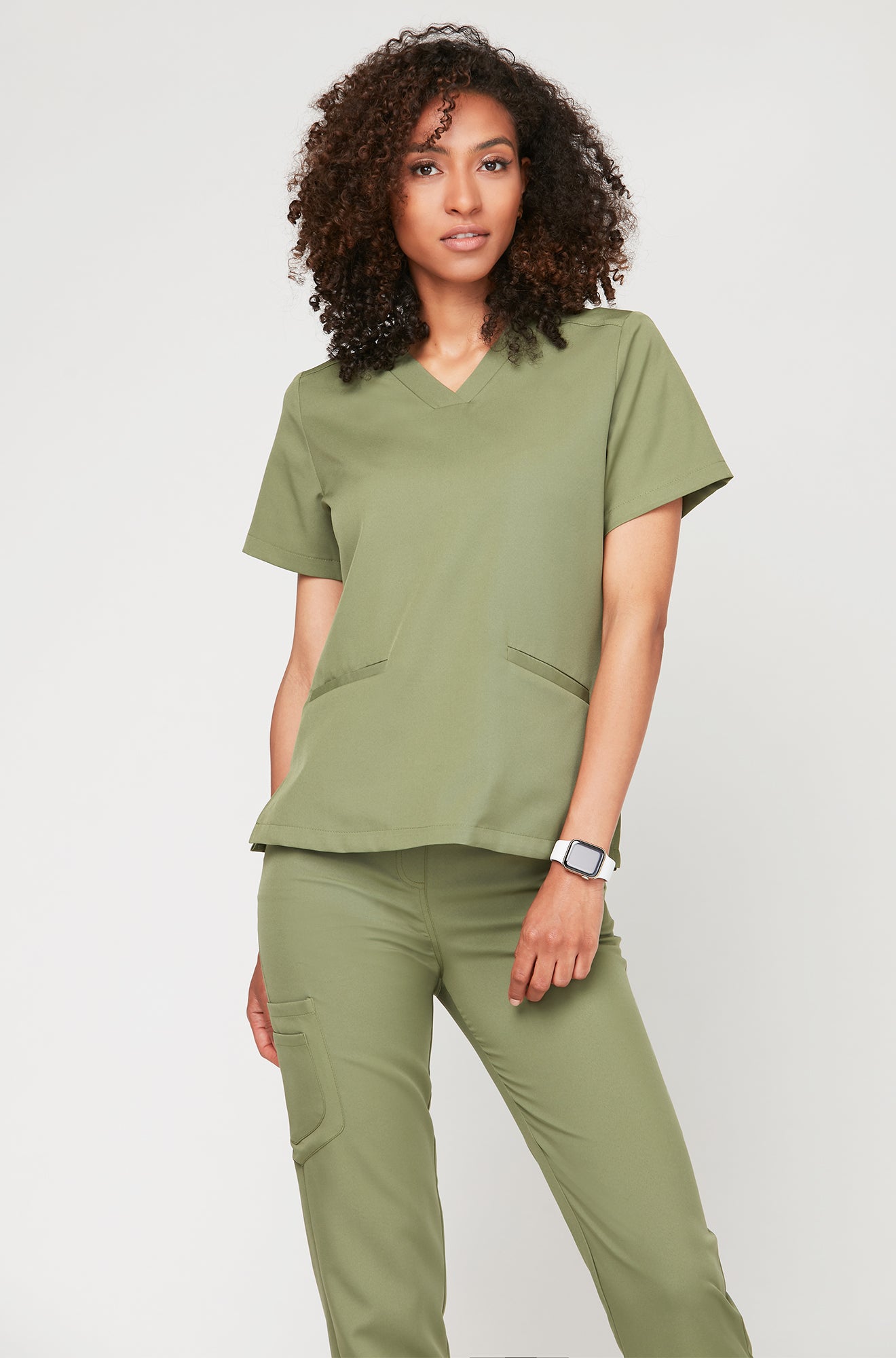 Bluza Medyczna Emily Oliwkowa