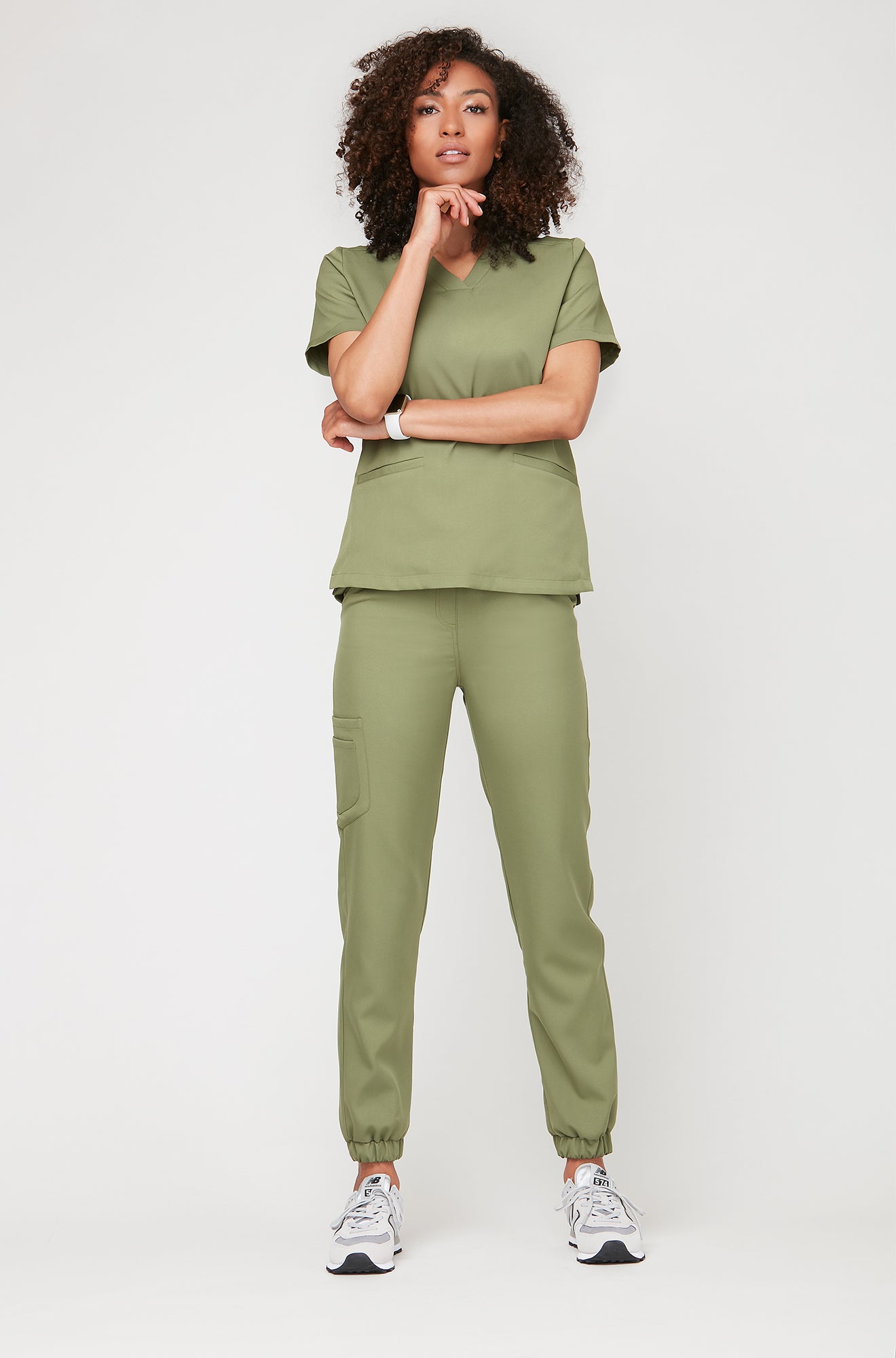 Bluza Medyczna Emily Oliwkowa