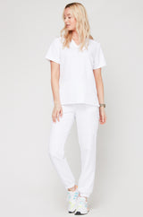 Spodnie Medyczne Joggery - White