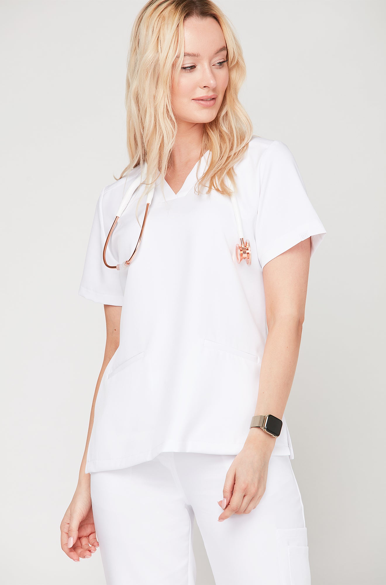 Bluza Medyczna Emily Biała