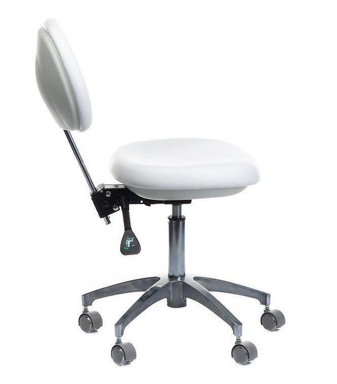 Taboret medyczny z oparciem BD-Y941 Biały