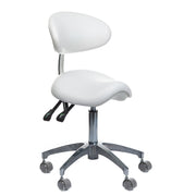 Taboret Medyczny z Oparciem BD-Y925 Biały