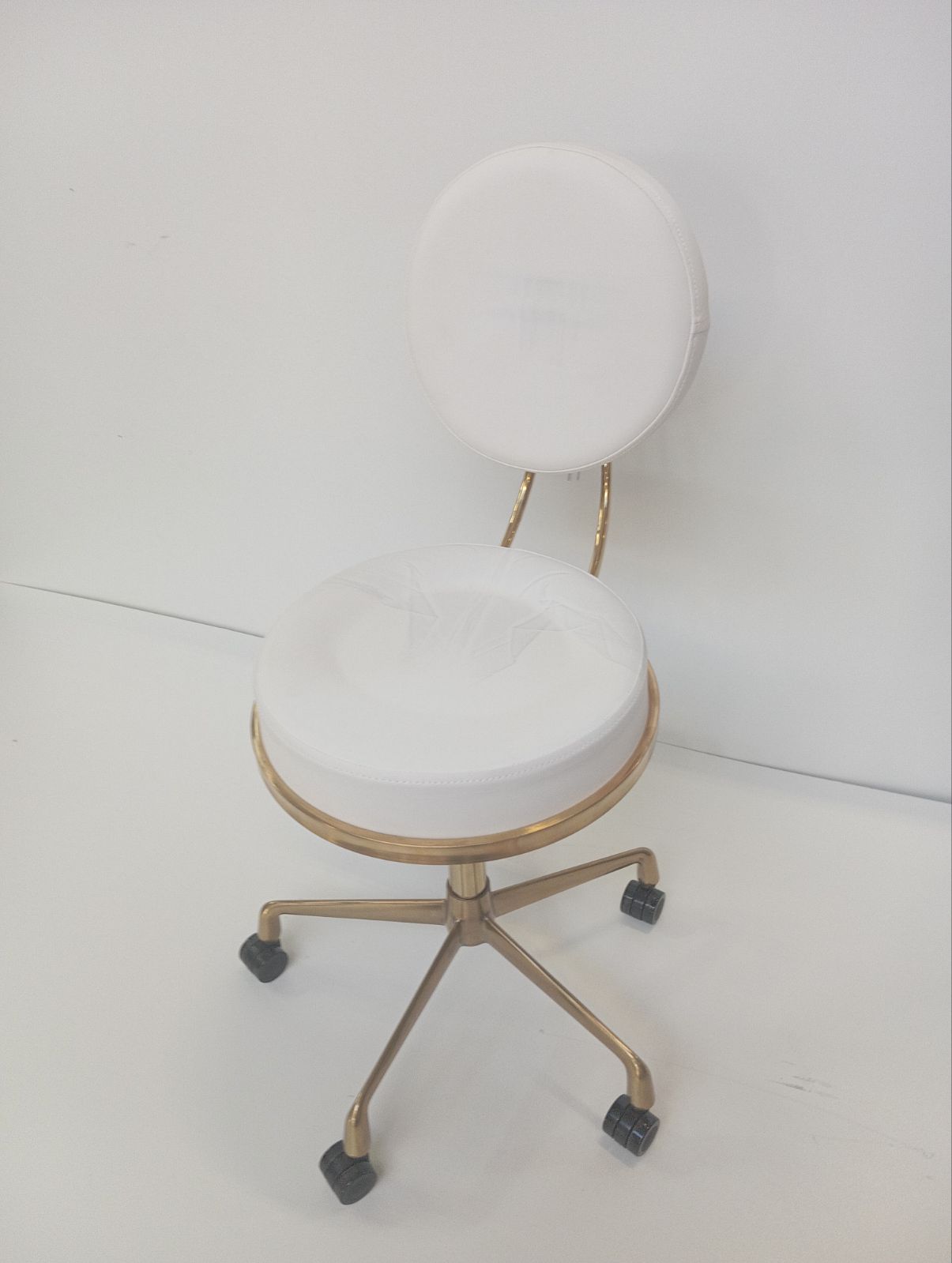 Taboret Kosmetyczny H5 Złoto Biały Outlet 13/2025