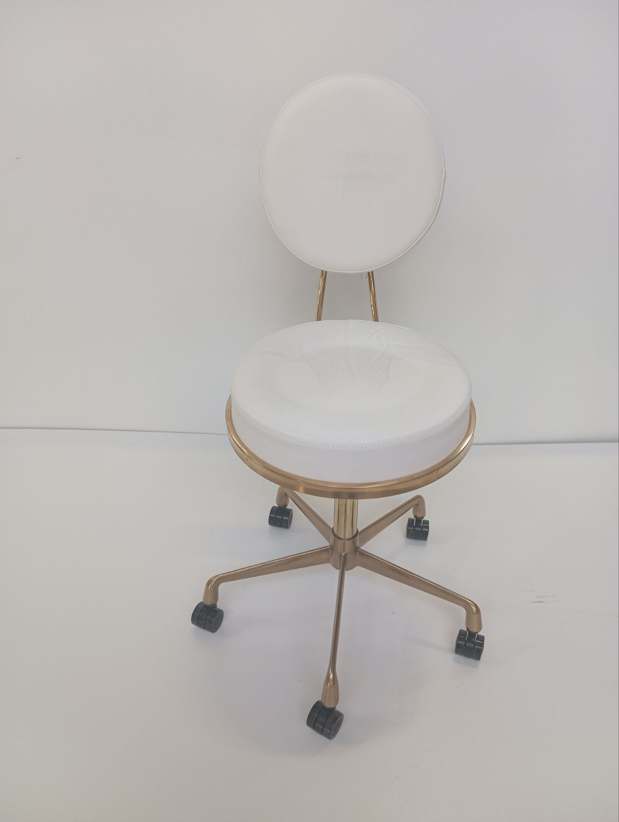 Taboret Kosmetyczny H5 Złoto Biały Outlet 13/2025