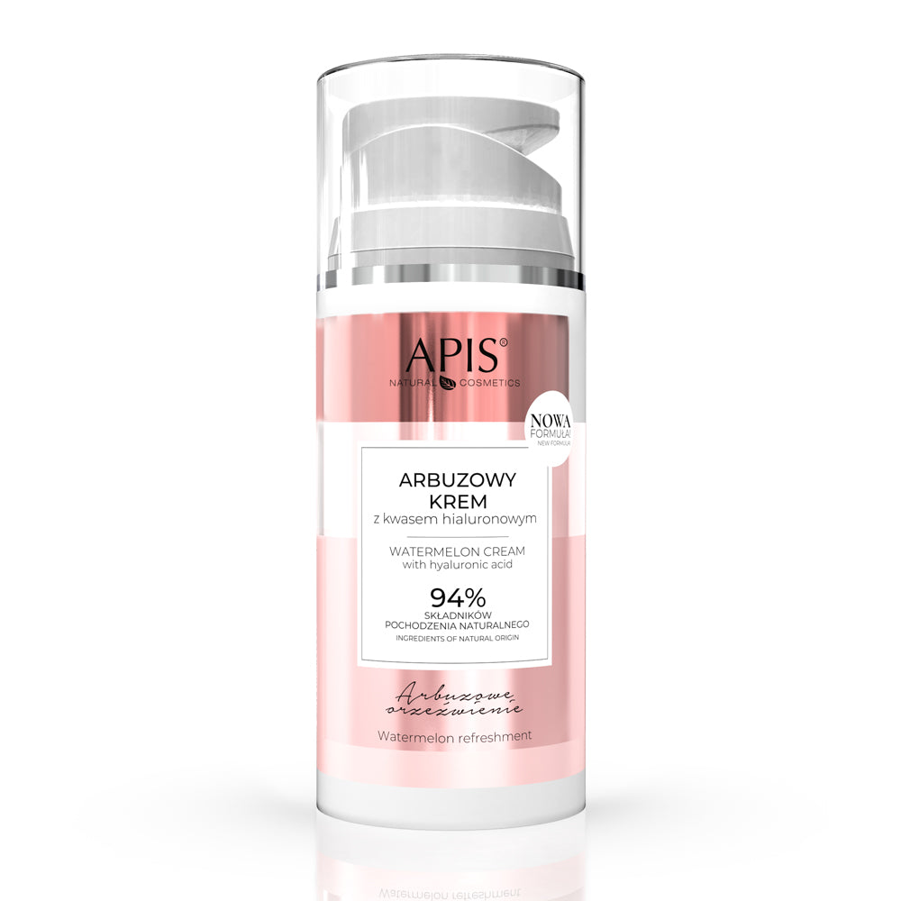 APIS Arbuzowe Orzeźwienie, Arbuzowy Krem do Twarzy z Kwasem Hialuronowym, 100ml