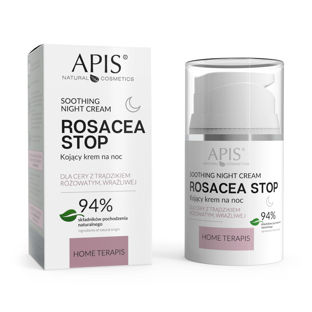 APIS Rosacea Stop -  Kojący Krem na Noc 50ml