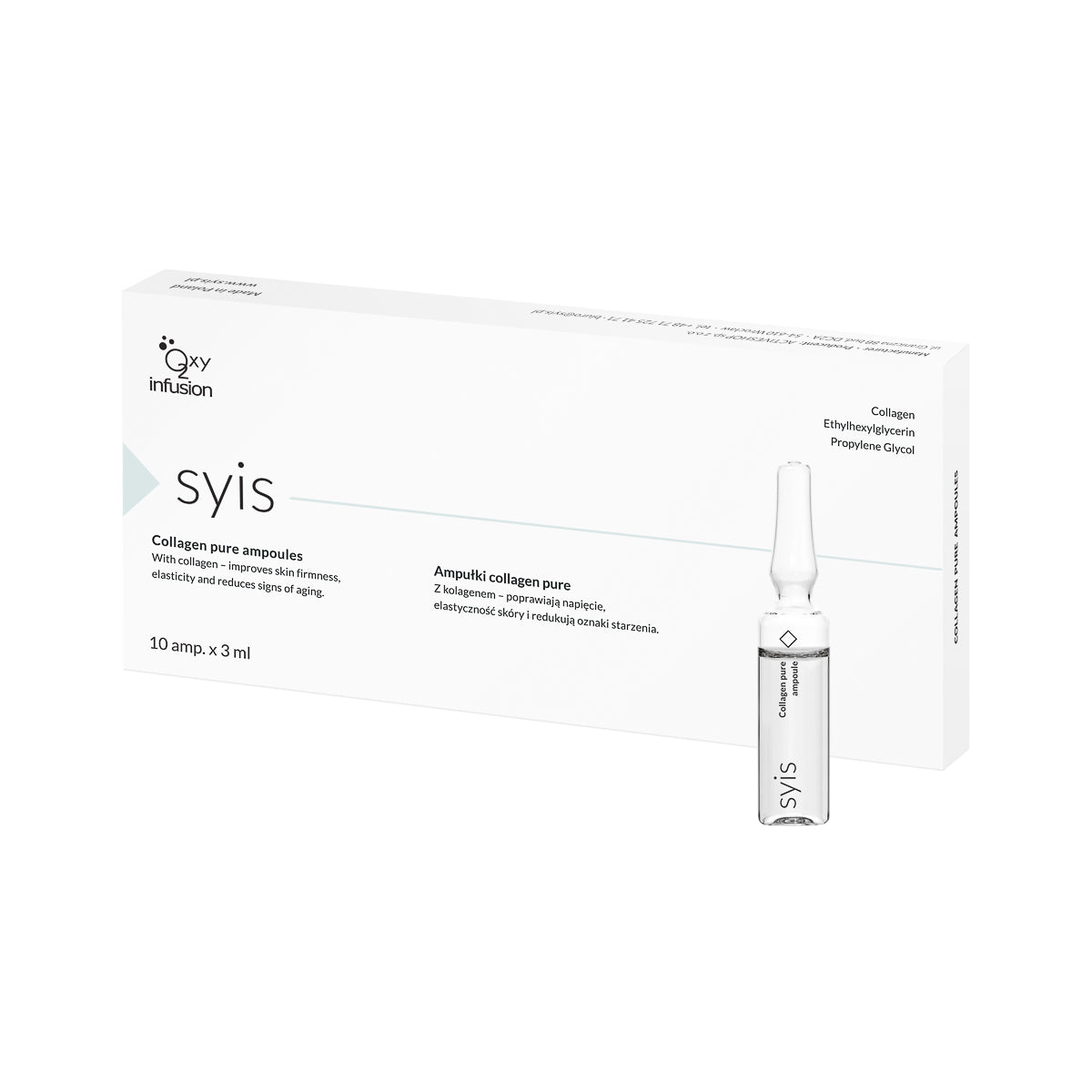 Syis ampułki pure collagen 100 % 10 x 3 ml