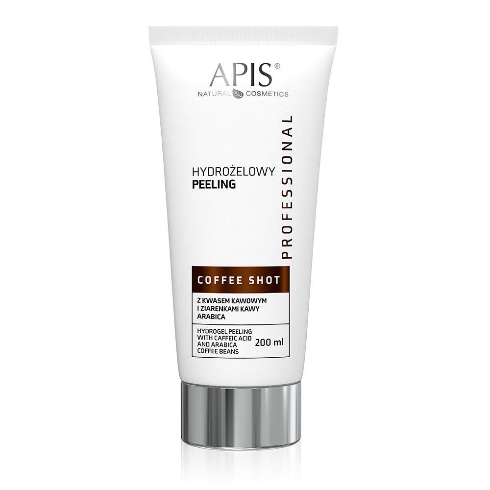 APIS Professional Apis Coffee Shot Hydrożelowy Peeling z Kwasem Kawowym i Ziarenkami Kawy Arabica 200ml — Składniki i ocena