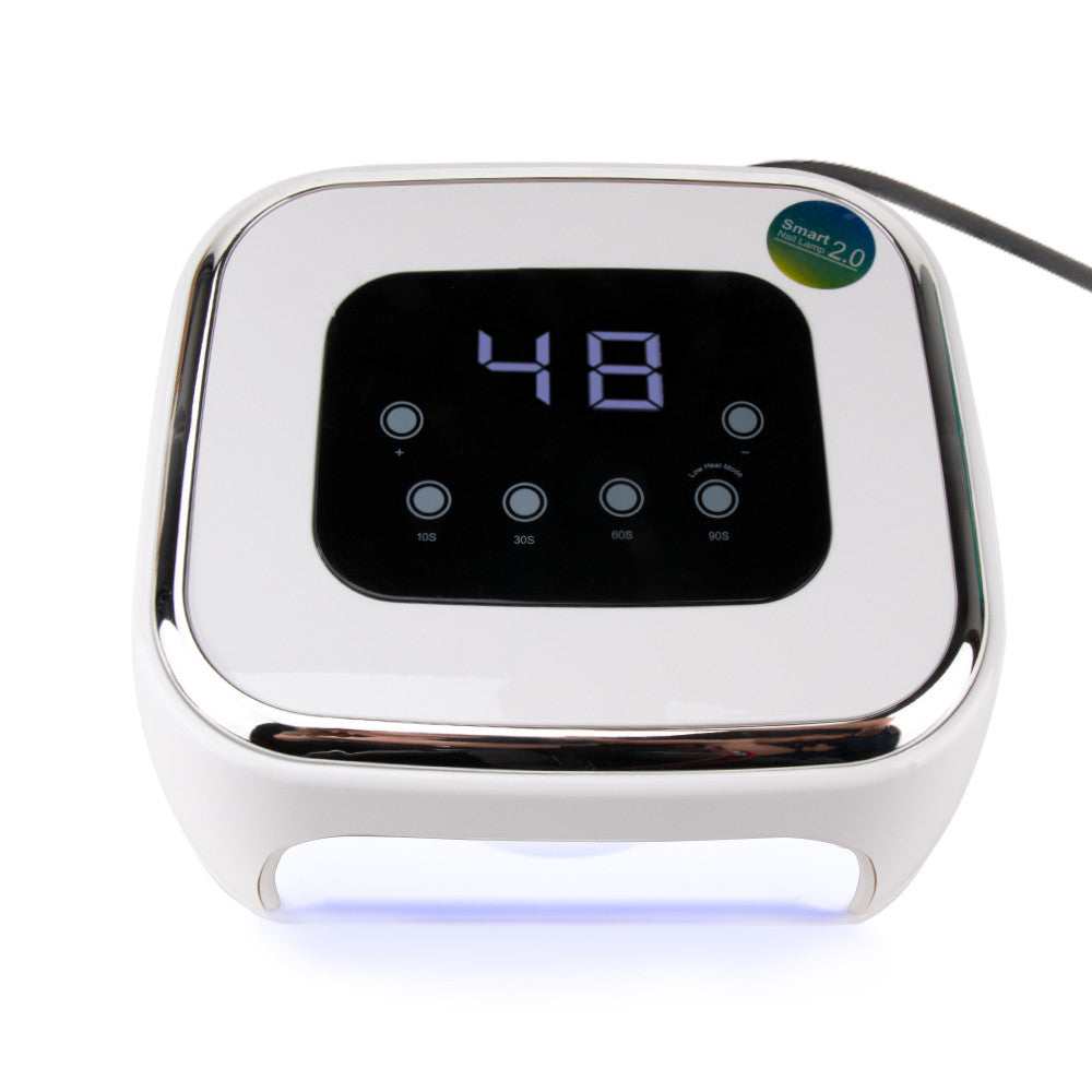 Lampa do paznokci z głośnikiem bluetooth dual UV/LED 88W Smart M1 do lakierów hybrydowych i żeli biała