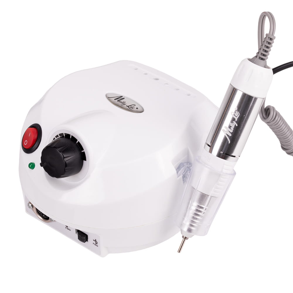 Frezarka Do Paznokci 65w Z Zestawem Profesjonalnych Frezów Powerdrill Dm202 Mollylac Biała White