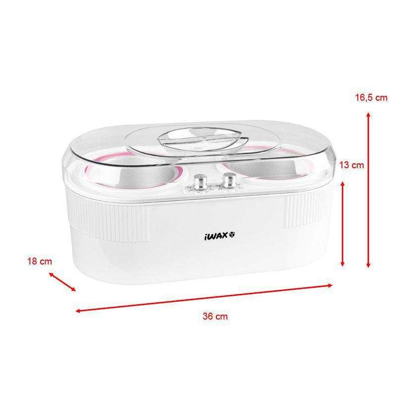 Podgrzewacz wosku iWax puszka 2w1 400 ml + 800 ml 400W