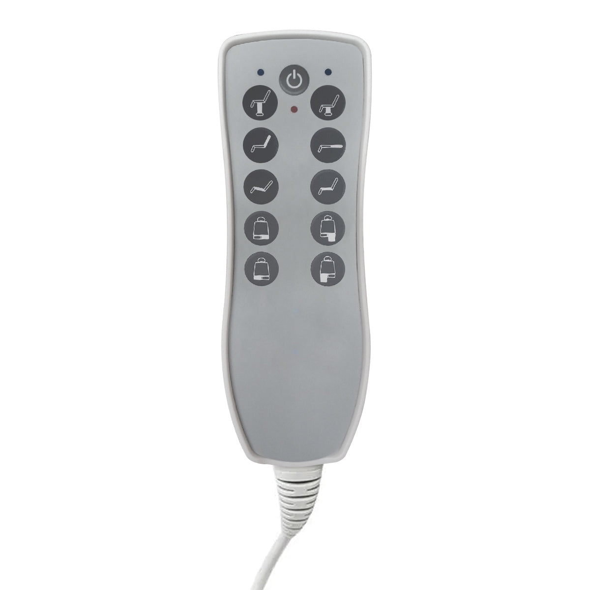 Fotel kosmetyczny elektr. Azzurro 869AS pedi obrotowy 5 siln. szary