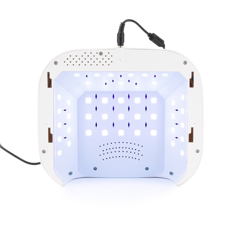 Lampa do paznokci z głośnikiem bluetooth dual UV/LED 88W Smart M1 do lakierów hybrydowych i żeli biała