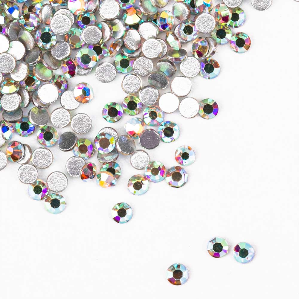 Cyrkonie Do Paznokci Szklane SS5 Crystal AB 1440 Szt Paczka
