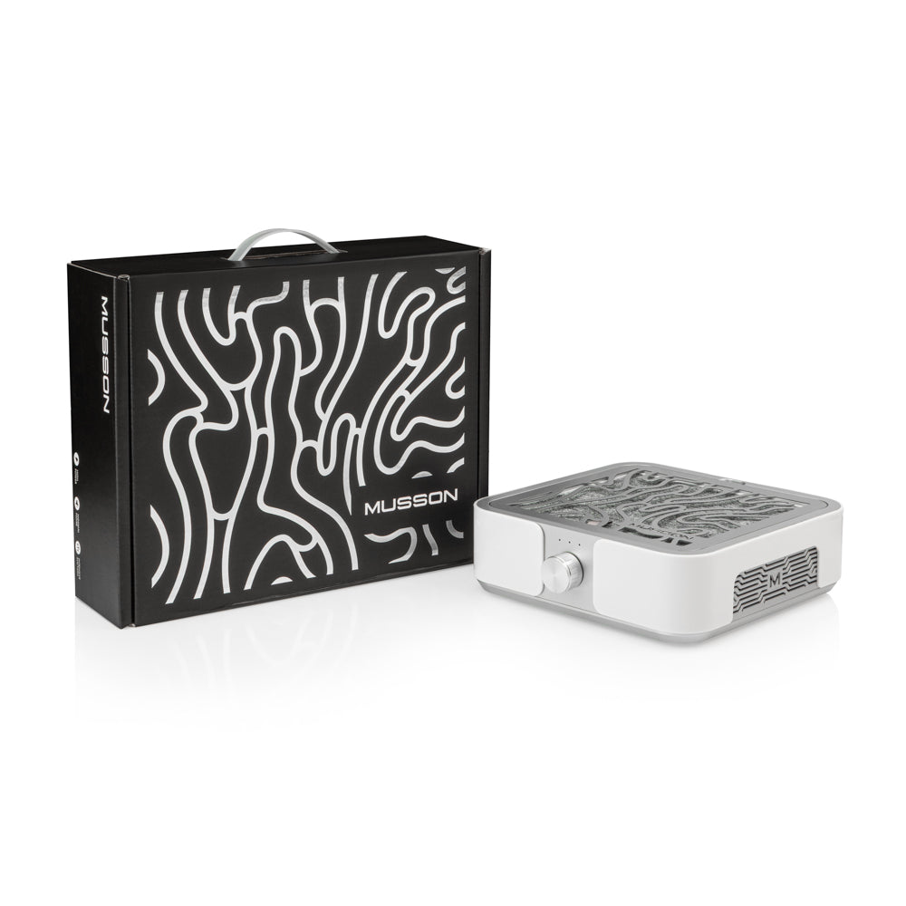 Pochłaniacz Musson X2 Silver Z Filtrem Węglowym Hepa 72W Do Manicure I Pedicure