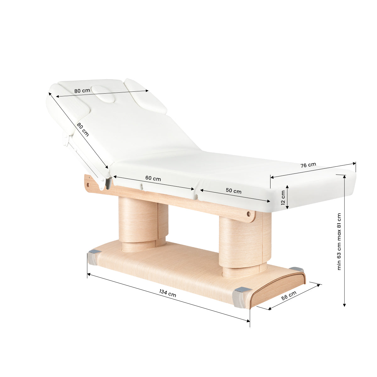 Spa leżanka kosmetyczna Azzurro 838 4 siln. Podgrzewana