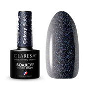 Claresa - Lakier hybrydowy Galaxy Black 5g