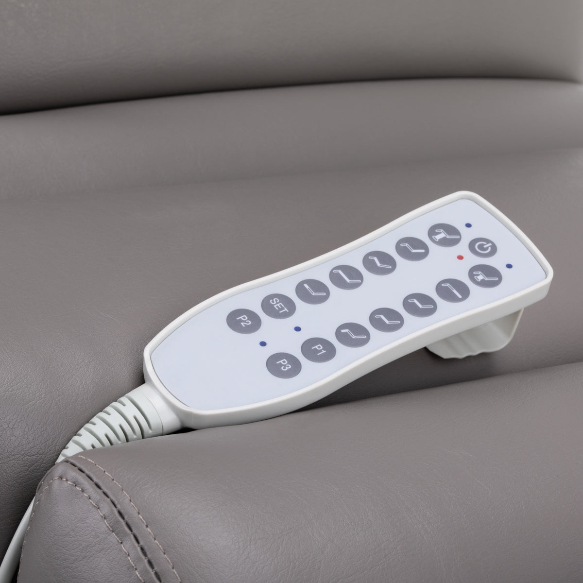 Fotel Kosmetyczny Elektr. Azzurro 878 5 Siln. Szary