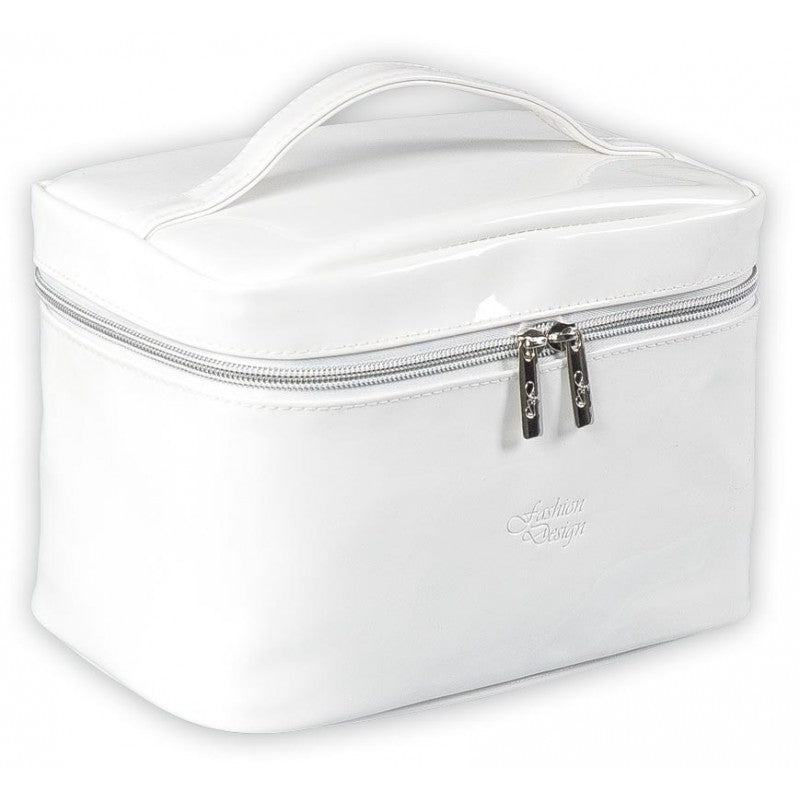 Top Choice - Kosmetyczka Metallic 20 x 14 x 13,5 Biała 97058