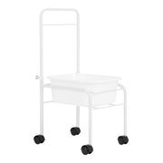 Brodzik Do Pedicure Na Kółkach Biały