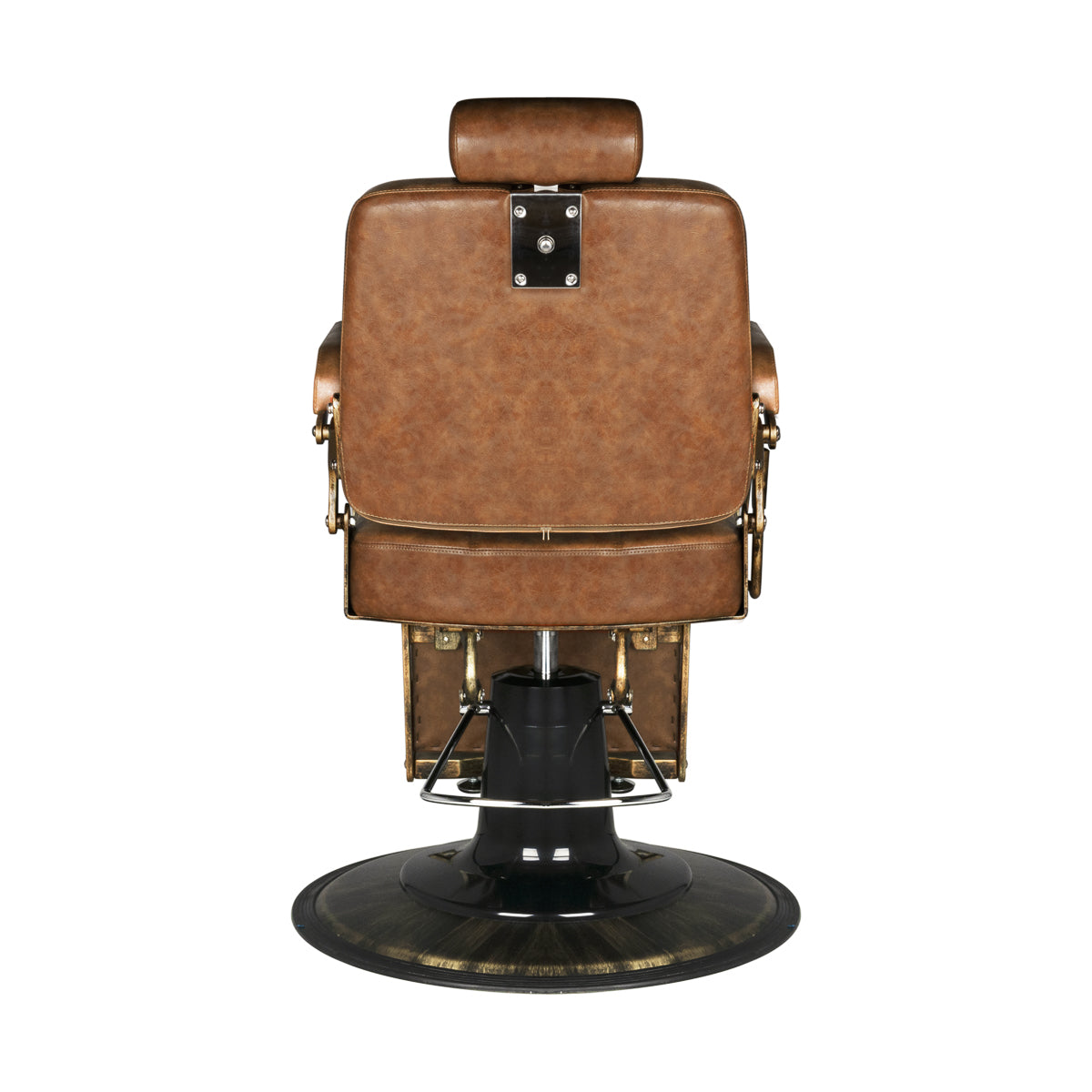 Gabbiano fotel barberski Boss Old Leather jasnobrązowy