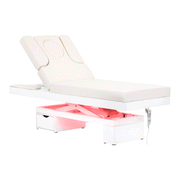 Spa Leżanka Kosmetyczna Azzurro 815b Świecąca White Podgrzewana