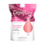 DEPILFLAX 100 ELASTYCZNY WOSK DO DEPILACJI O NISKIEJ TEMPERATURZE TOPNIENIA PERŁOWY ROSA RÓŻANE 1000 G