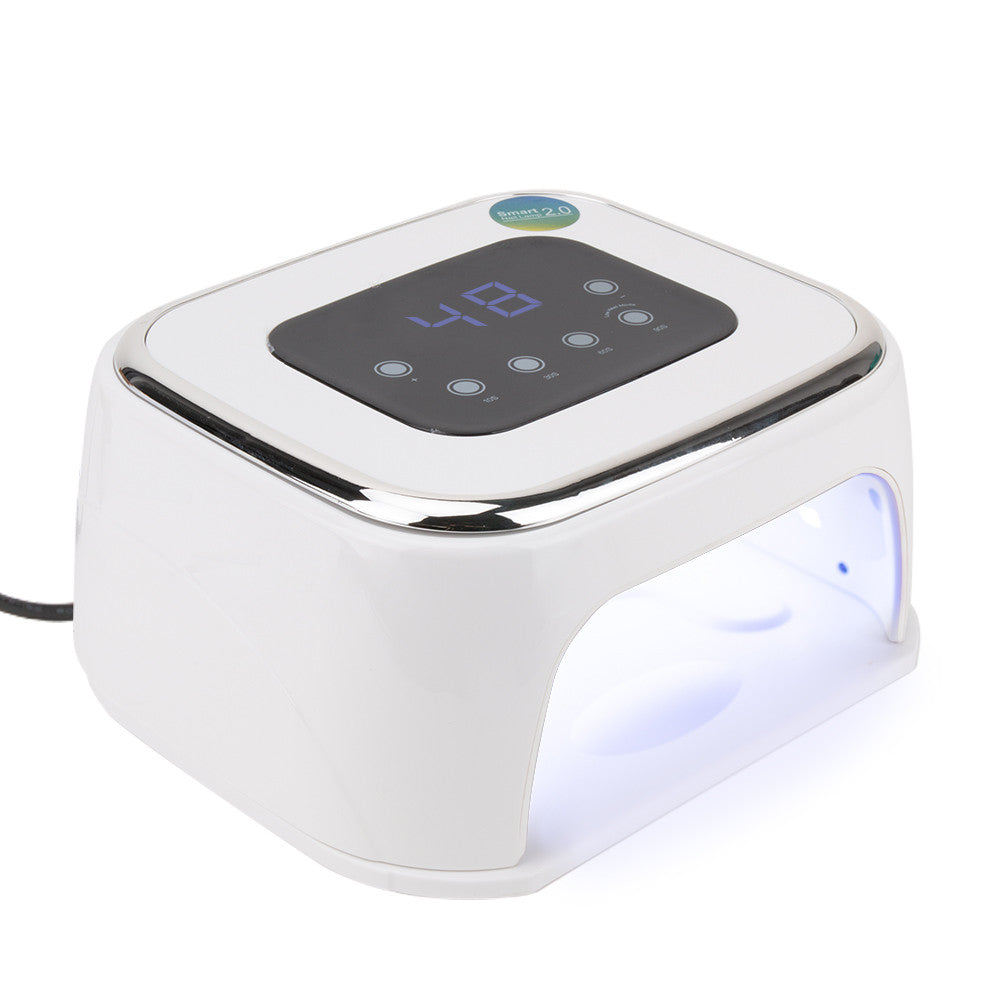 Lampa do paznokci z głośnikiem bluetooth dual UV/LED 88W Smart M1 do lakierów hybrydowych i żeli biała