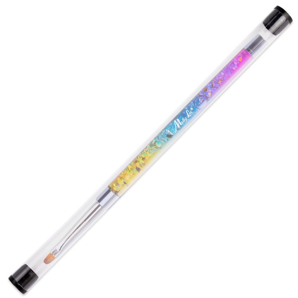 Molly Nails Pędzelek Do Żelu Owalny Rozmiar 4 Pro Gel Rainbow Długość Włosia 6mm