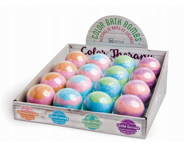 Musująca kula do kąpieli multicolor - Fresh Citrus 140gr