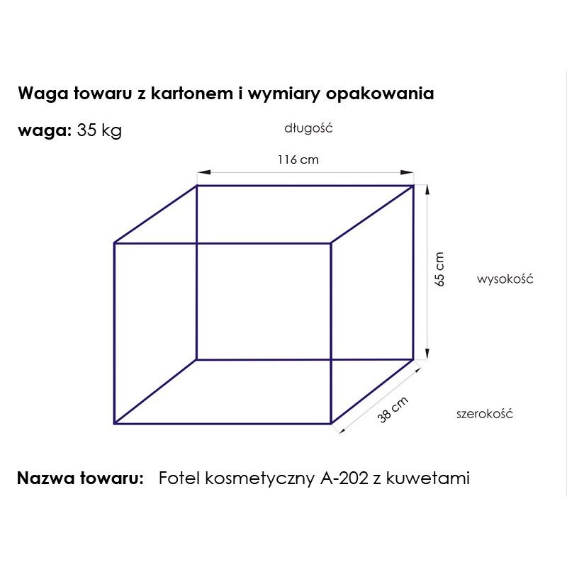 Fotel Kosmetyczny Basic 202 Czarny