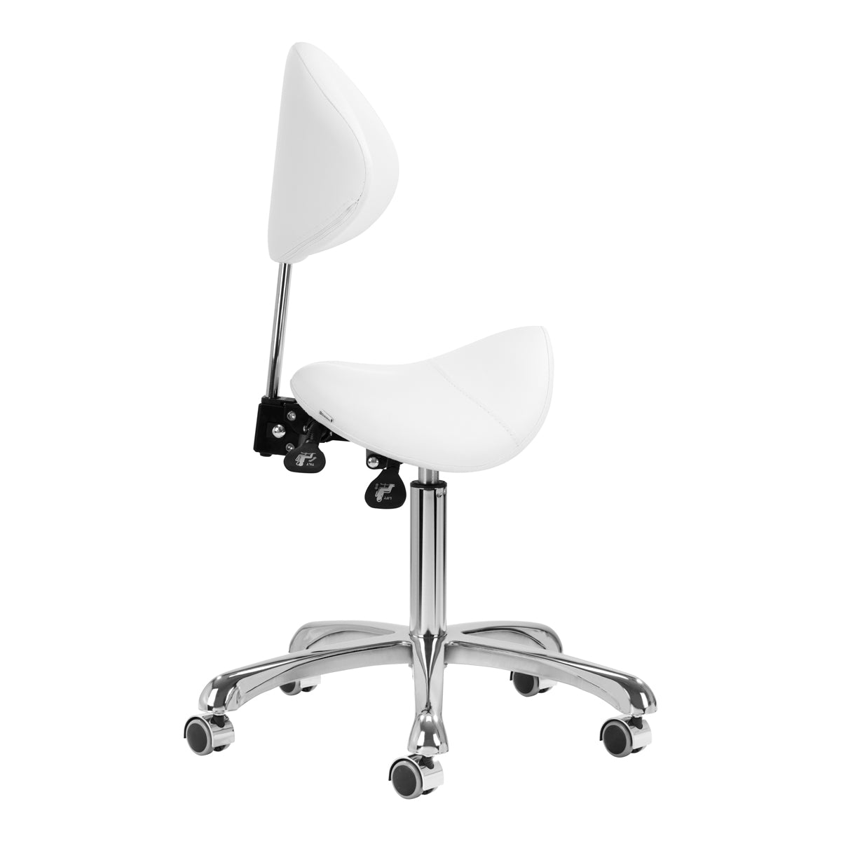 Taboret kosmetyczny 1004 Giovanni biały