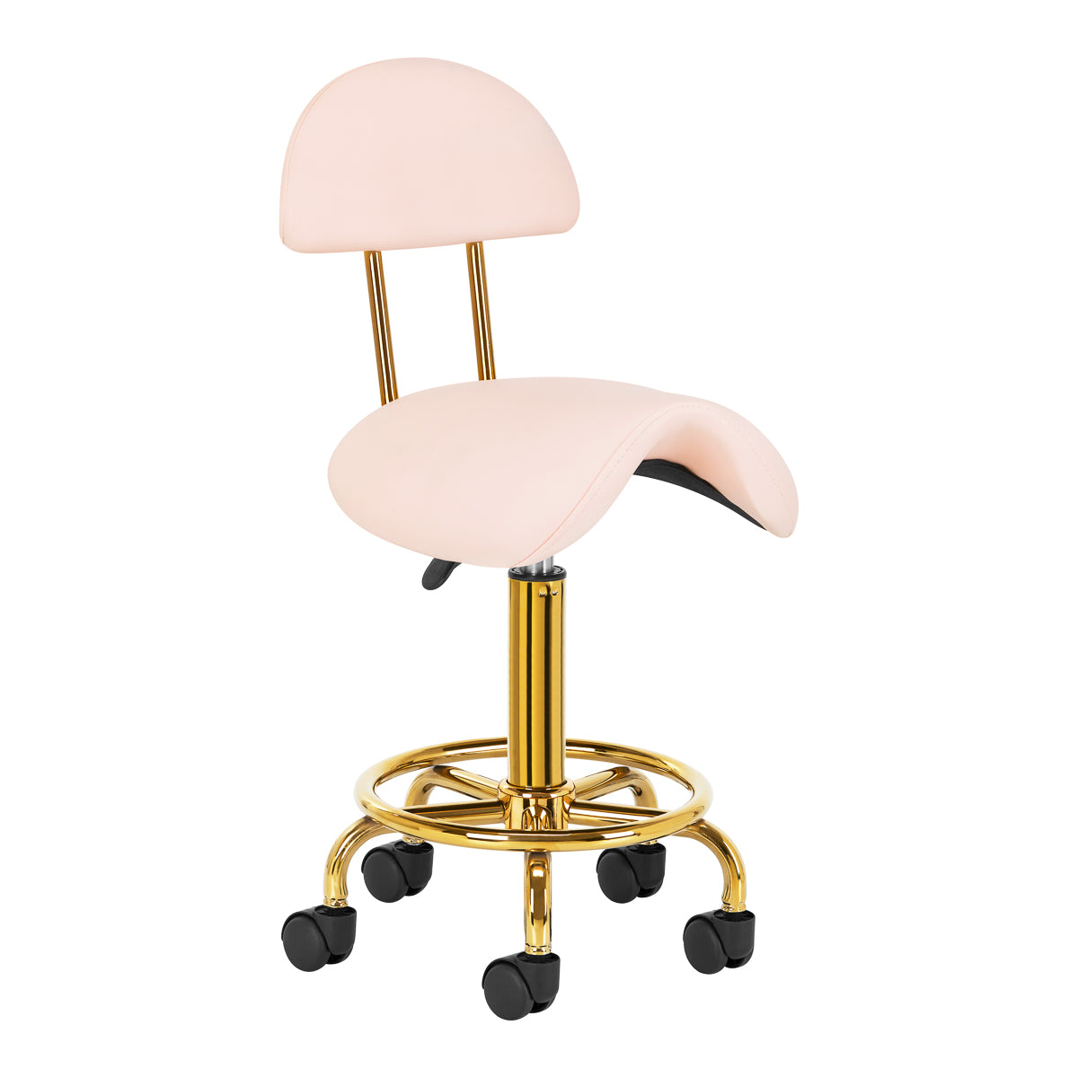 Taboret Kosmetyczny 6001G Złoto Różowy