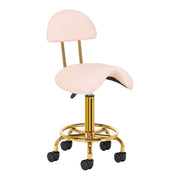 Taboret Kosmetyczny 6001G Złoto Różowy
