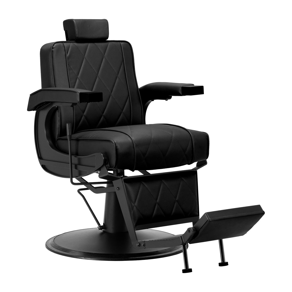 Hair System fotel barberski BM88066B czarny czarna rama