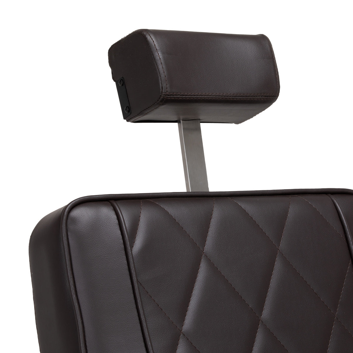 Hair System fotel barberski BM88066B brązowy czarna rama