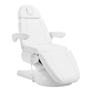 Fotel kosmetyczny elektr. Azzurro Lux 3m biały z podgrzewaniem