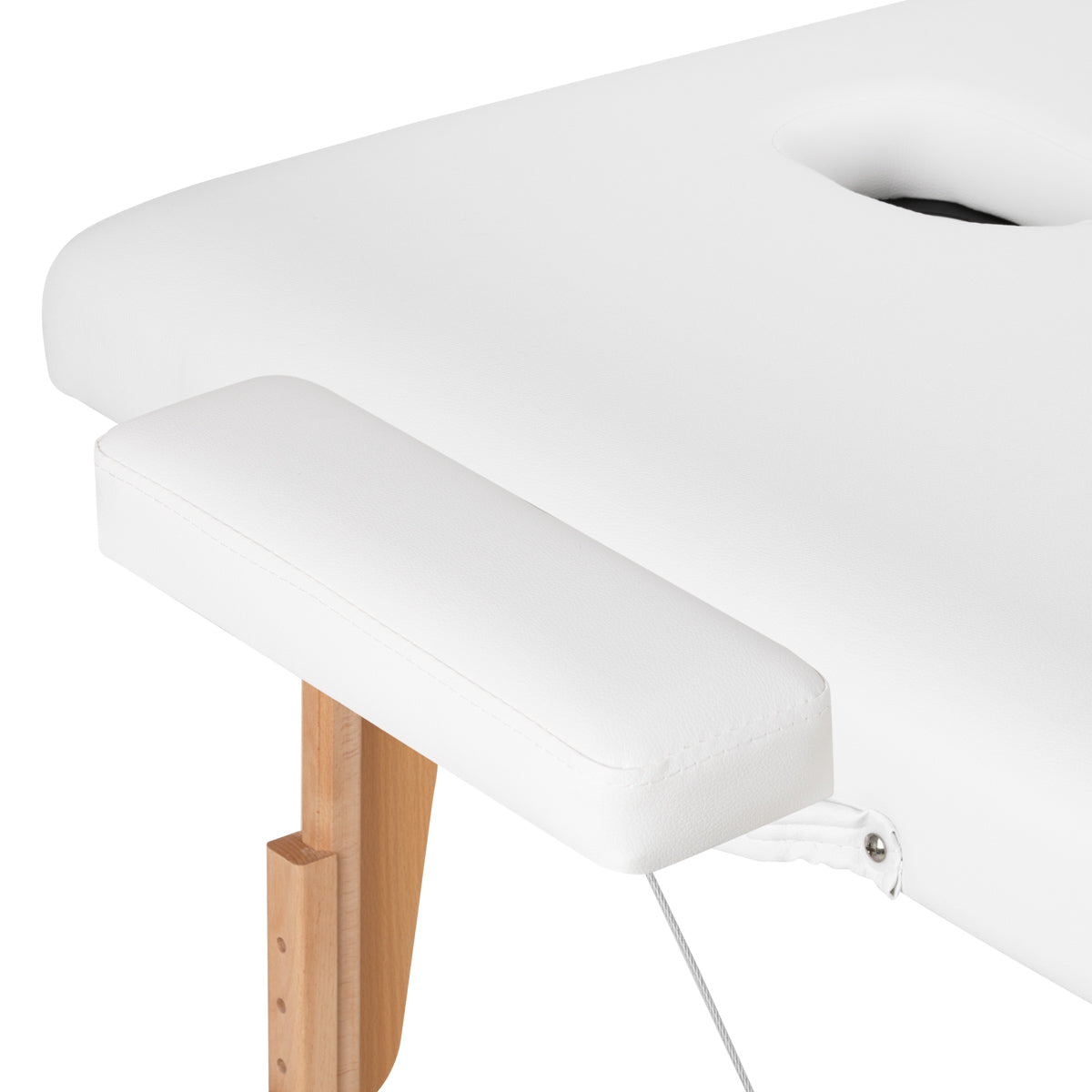 Stół składany do masażu drewniany Balance 2 segmentowy white