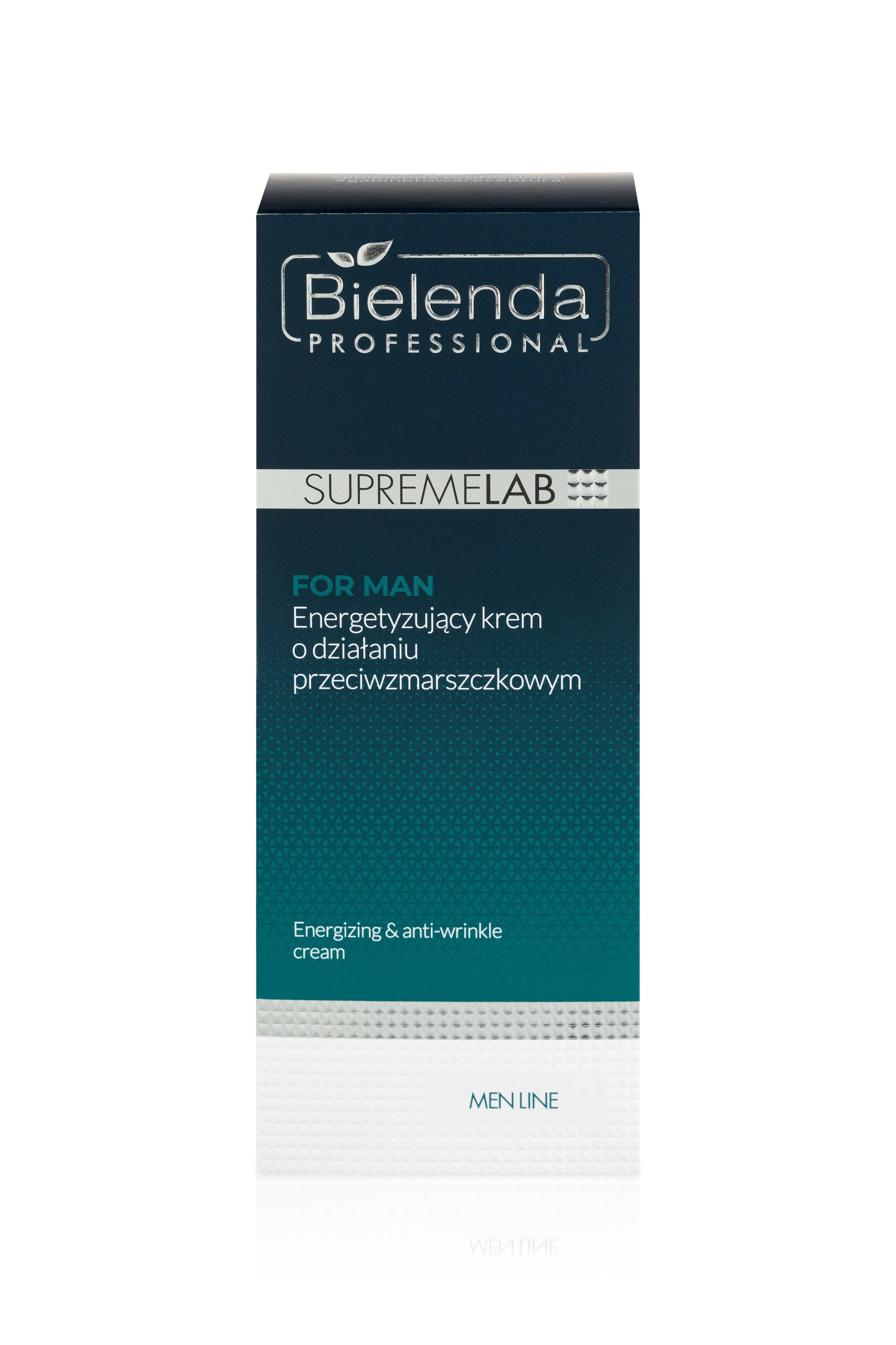 Bielenda Supremelab For Men Energetyzujący Krem O Działaniu Przeciwzmarszczkowym 50ml