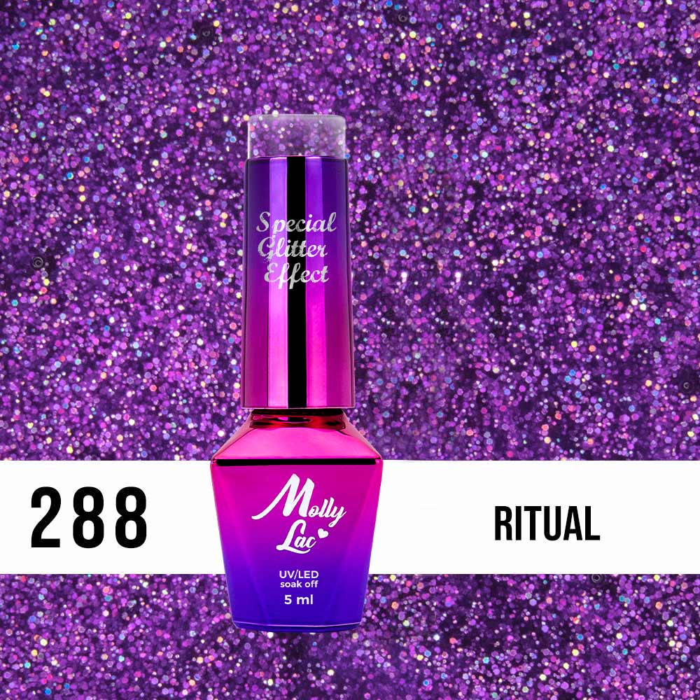 Lakier Hybrydowy MollyLac Starrily Ritual 5 Ml Nr 288