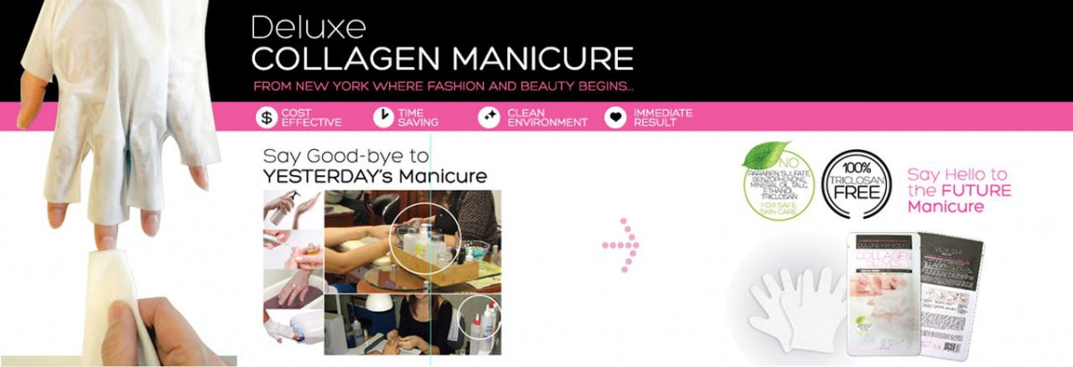 Rękawice Kolagenowe - Voesh New York Delux Spa Manicure Collagen Gloves