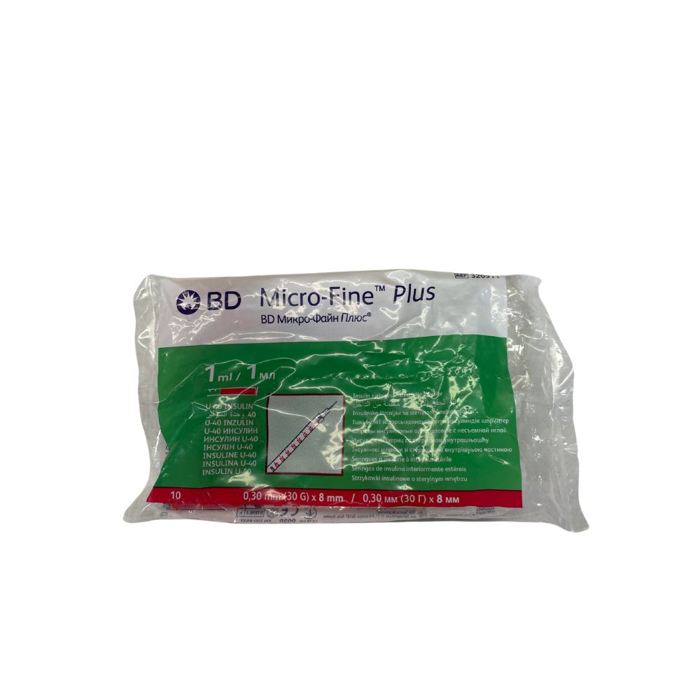 Dives Strzykawki Insulinowe 1ml Z Igłą 30g/8mm 10 Szt