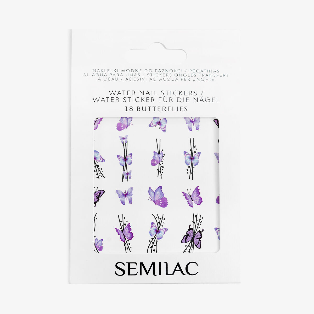 Semilac Naklejki Wodne Do Paznokci Butterflies 18