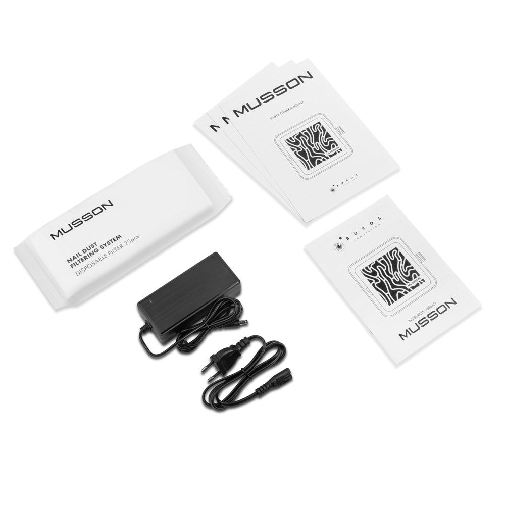 Pochłaniacz Musson X2 Silver Z Filtrem Węglowym Hepa 72W Do Manicure I Pedicure