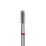 Staleks Expert FA30R023/6.5 2,3mm/6,5mm Frez Diamentowy Do Skórek I Paznokci Walec Zaokrąglony Czerwony