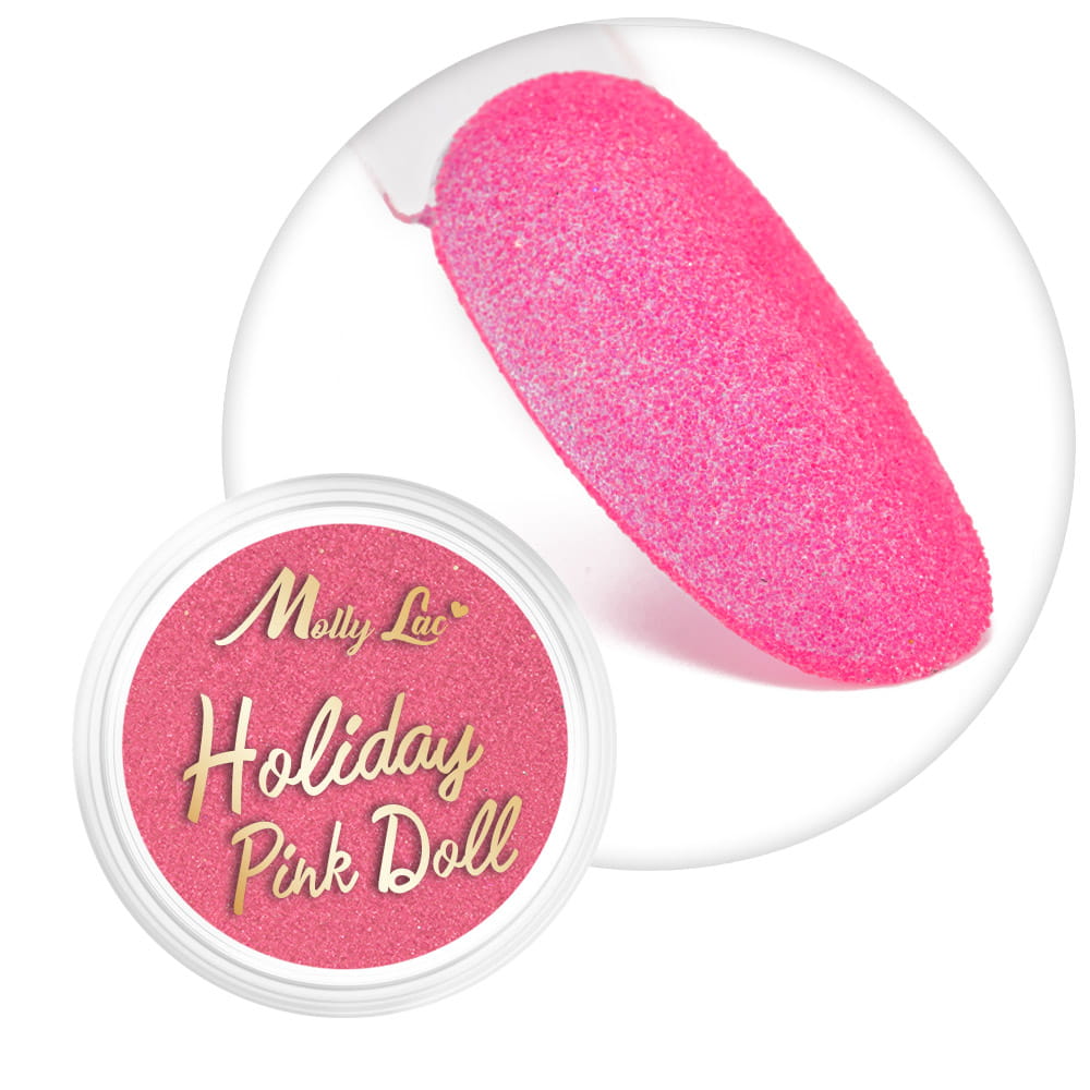 Mollylac Efekt Do Paznokci Holiday Pink Doll 1g Nr 6