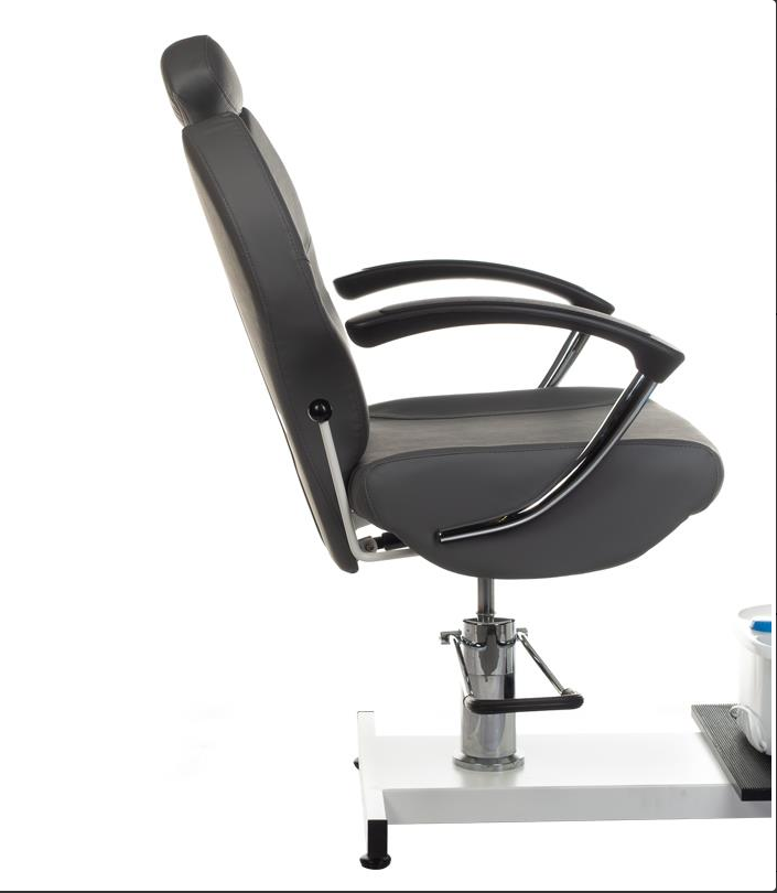 Fotel do pedicure z masażerem stóp BR-2301 szary
